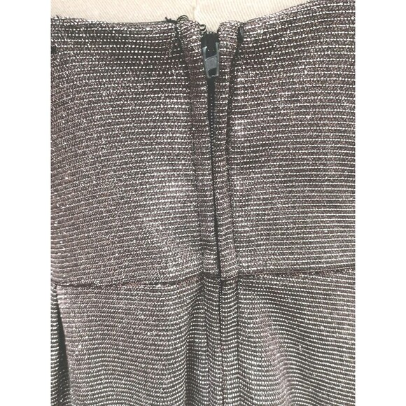 Crystal Doll Sliver Metallic Dress Junior's Size 7 - Picture 7 of 9